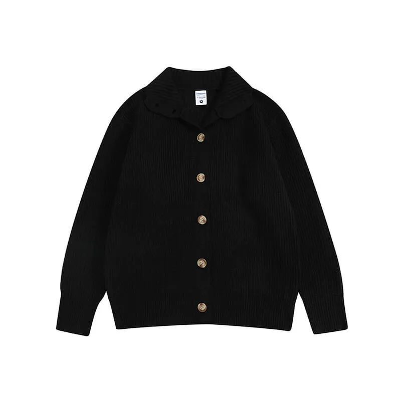 Retro Loose Collared Button-Down Cardigan Sweater sold by GTHIC product image thumbnail 3