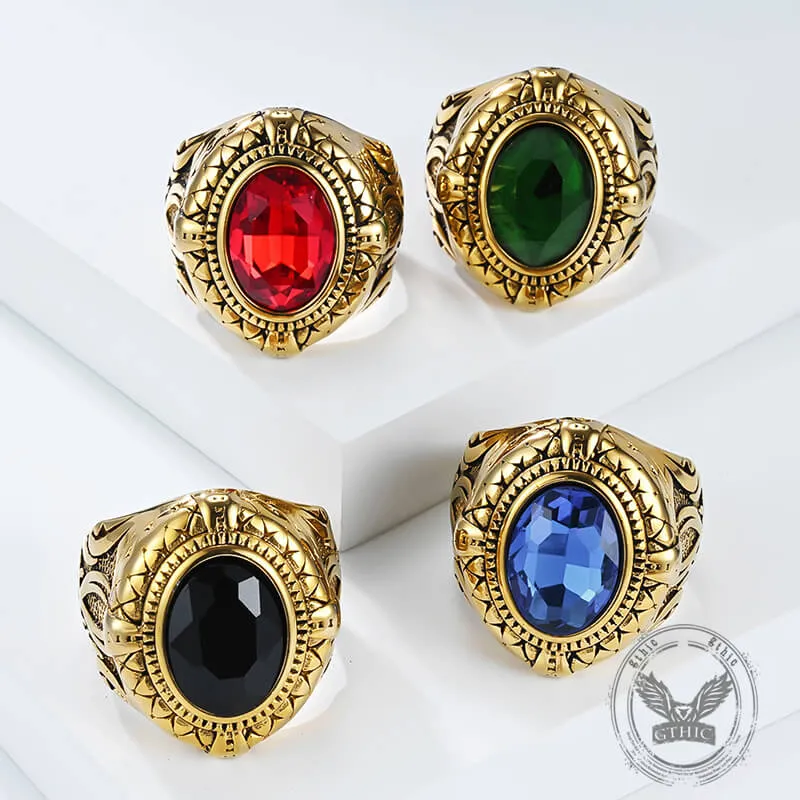 Fashion Gemstone Zulfiqar Sword Stainless Steel Ring sold by GTHIC