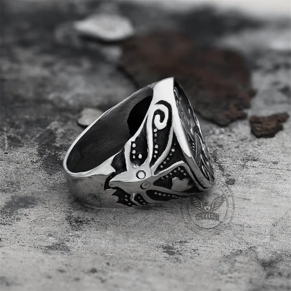 Sailboat Stainless Steel Kraken Octopus Ring sold by GTHIC product image thumbnail 4