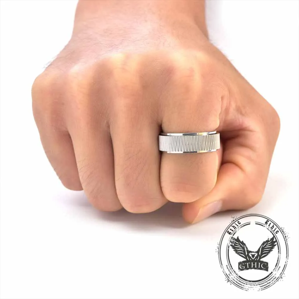 Personalized Twill Stainless Steel Spinner Ring sold by GTHIC product image thumbnail 2