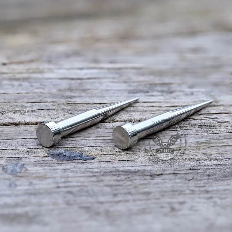 Silver Color Ear Stretching Taper Piercing Earrings sold by GTHIC product image thumbnail 4