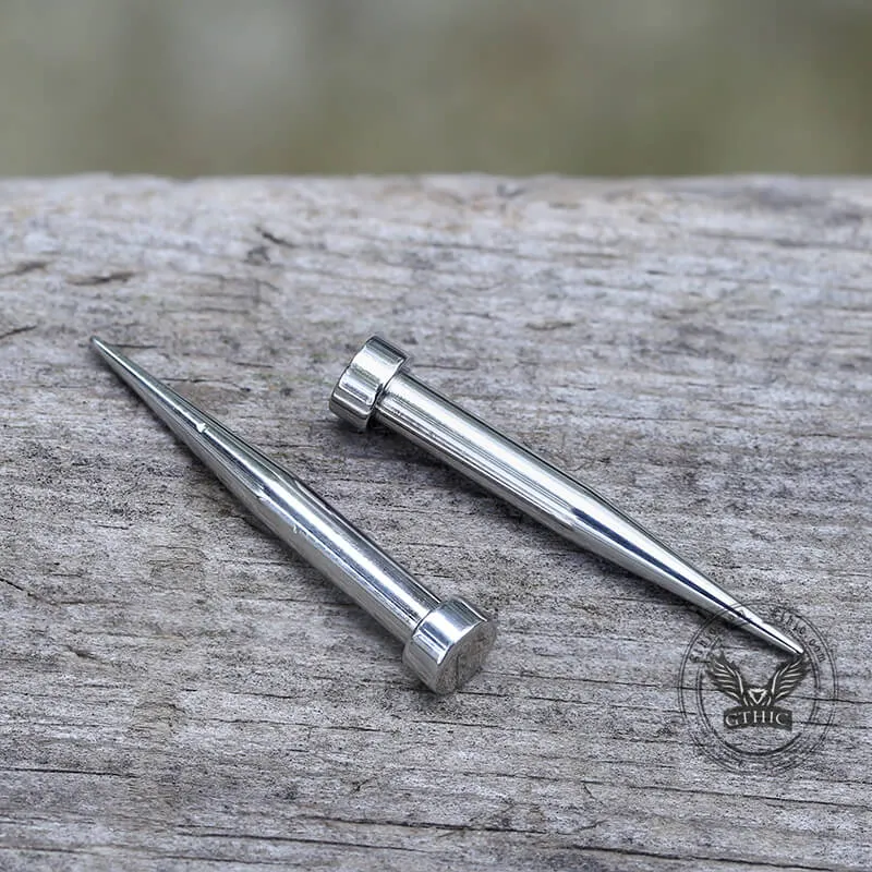 Silver Color Ear Stretching Taper Piercing Earrings sold by GTHIC product image thumbnail 3