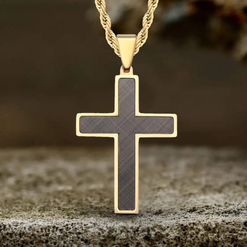 Simple Cross Stainless Steel Christian Pendant sold by GTHIC