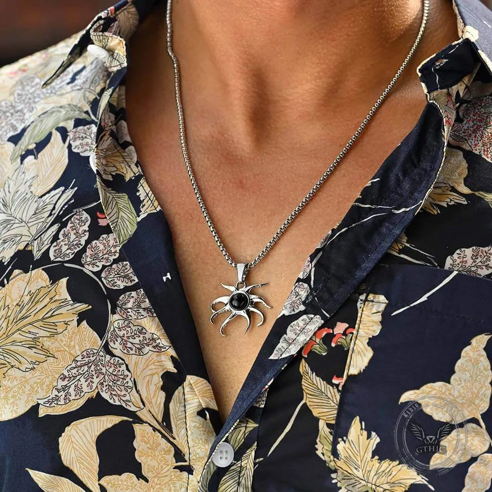 Fashion Black Gem Octopus Stainless Steel Marine Pendant sold by GTHIC product image thumbnail 3