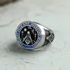 Vintage Masonic Symbol Stainless Steel Ring sold by GTHIC