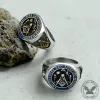 Vintage Masonic Symbol Stainless Steel Ring sold by GTHIC