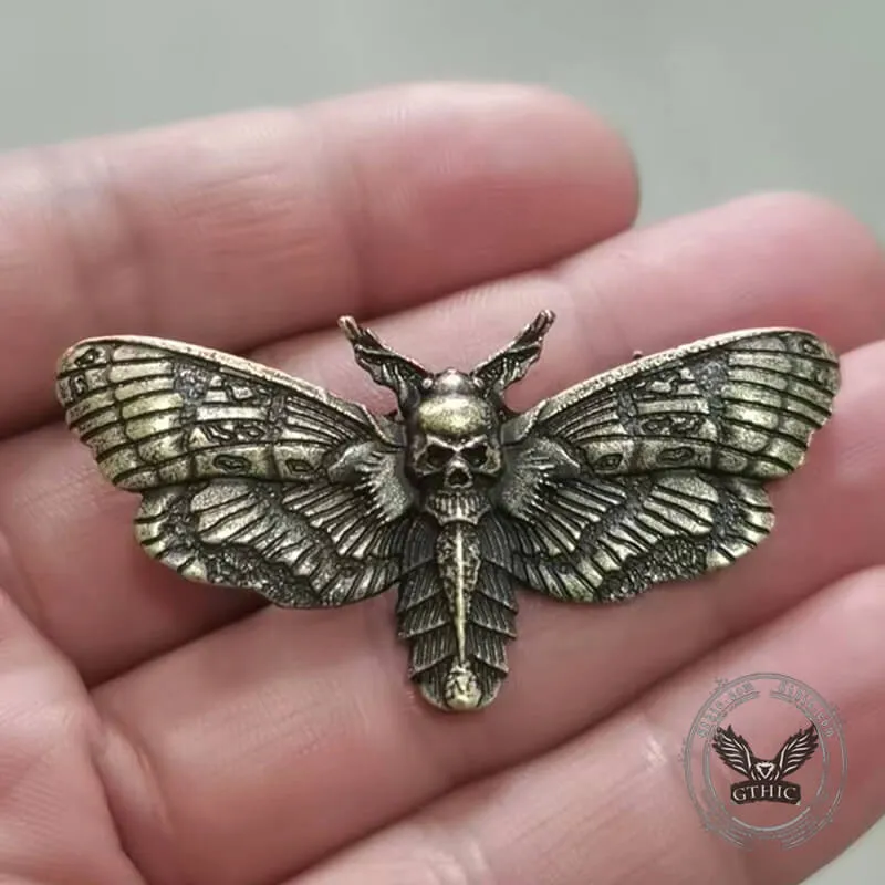 Death Head Moth Zinc Alloy Skull Brooch sold by GTHIC product image thumbnail 2