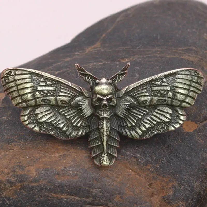 Death Head Moth Zinc Alloy Skull Brooch sold by GTHIC product image thumbnail 4