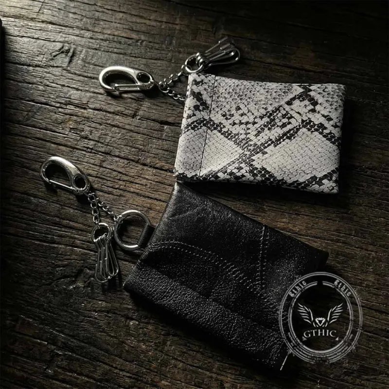 Fashion Snake Print PU Leather Waist Wallet made by GTHIC