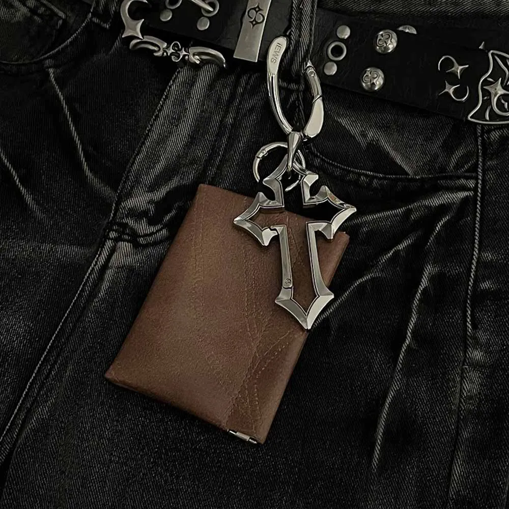 Retro Hollowed-Out Cross PU Leather Waist Wallet sold by GTHIC product image thumbnail 3
