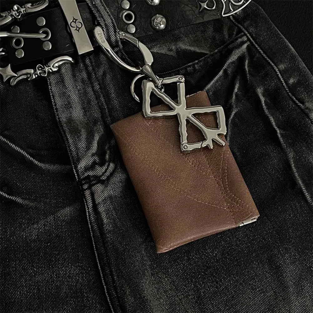 Retro Hollowed-Out Cross PU Leather Waist Wallet sold by GTHIC product image thumbnail 4