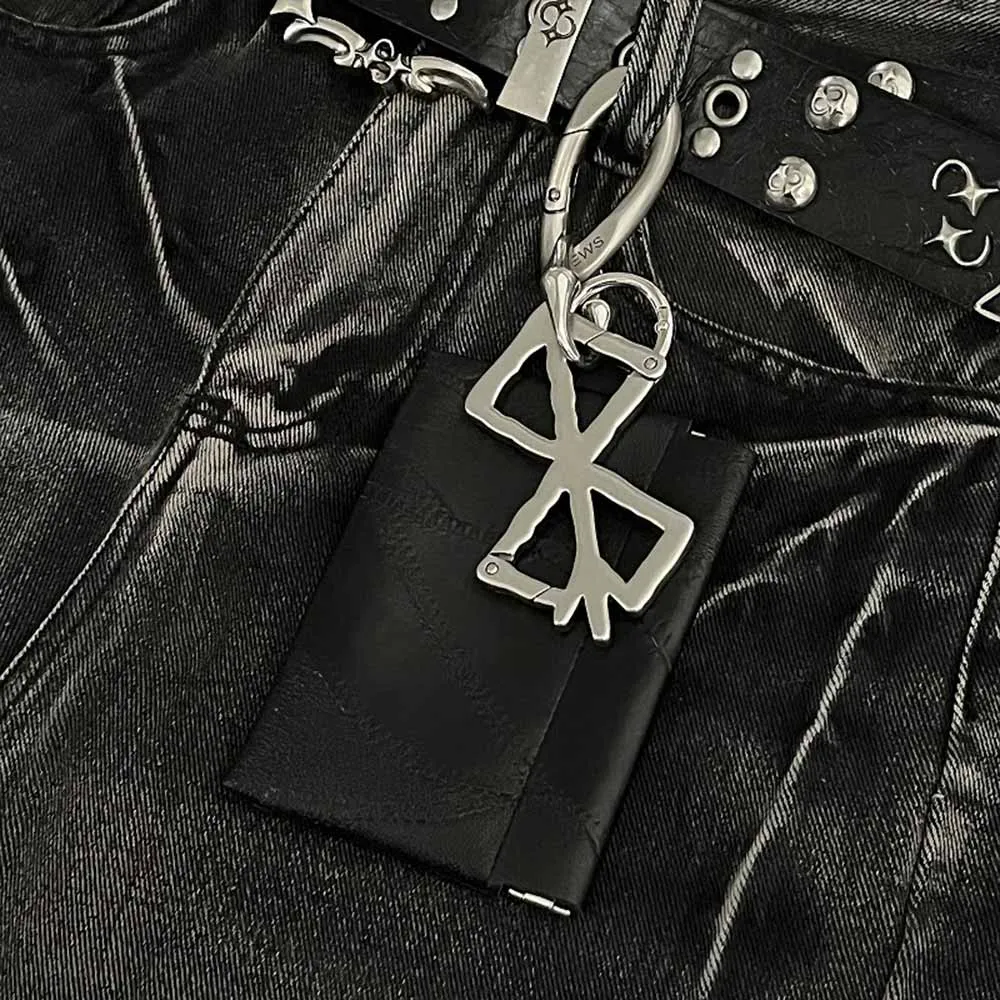 Retro Hollowed-Out Cross PU Leather Waist Wallet sold by GTHIC product image thumbnail 5