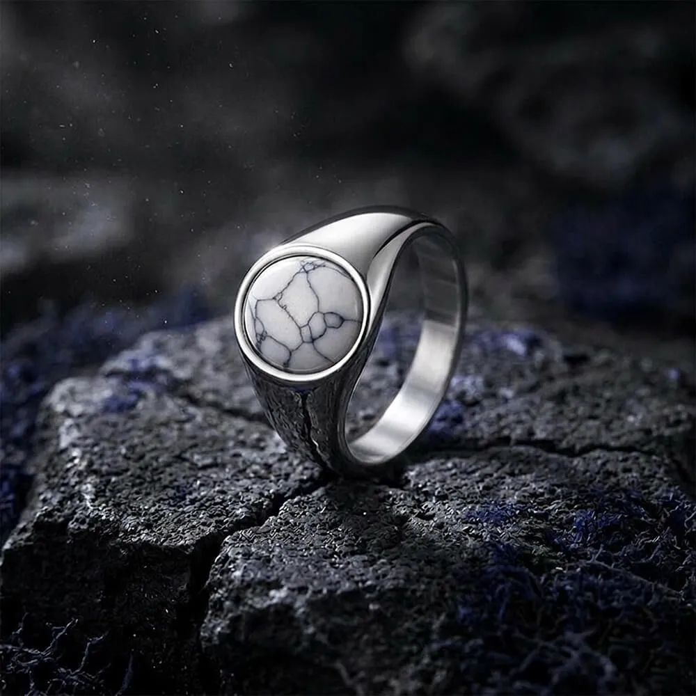 Stylish Turquoise Stainless Steel Simple Ring sold by GTHIC product image thumbnail 2