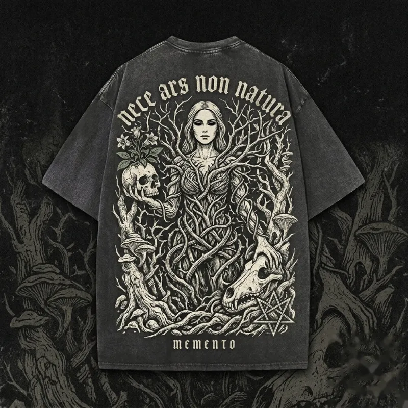Nece Ars Non Natura Forest Witch Vintage Washed T-shirt made by GTHIC