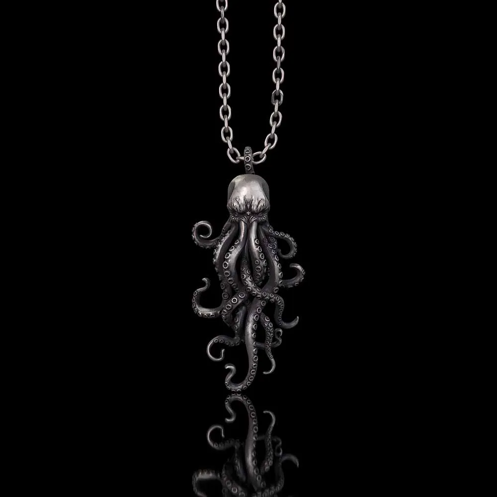 Octopus Skull Gothic Sterling Silver Pendant sold by GTHIC