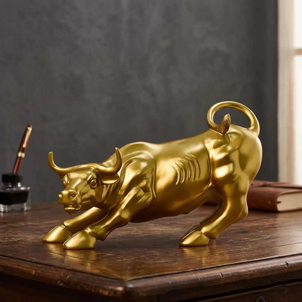 Bullish Sculpture Resin Tabletop Animal Art Figurine sold by GTHIC product image thumbnail 3