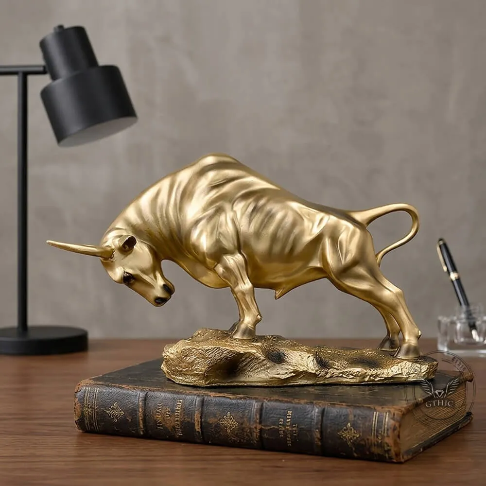 Bullish Sculpture Resin Tabletop Animal Art Figurine sold by GTHIC product image thumbnail 4