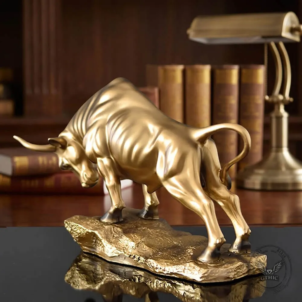 Bullish Sculpture Resin Tabletop Animal Art Figurine sold by GTHIC product image thumbnail 2