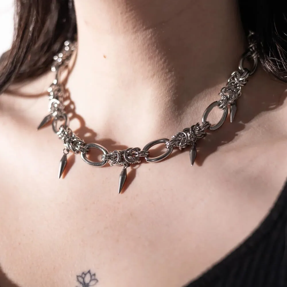 Hip Hop Cuban Stainless Steel Clavicle Necklace sold by GTHIC product image thumbnail 2