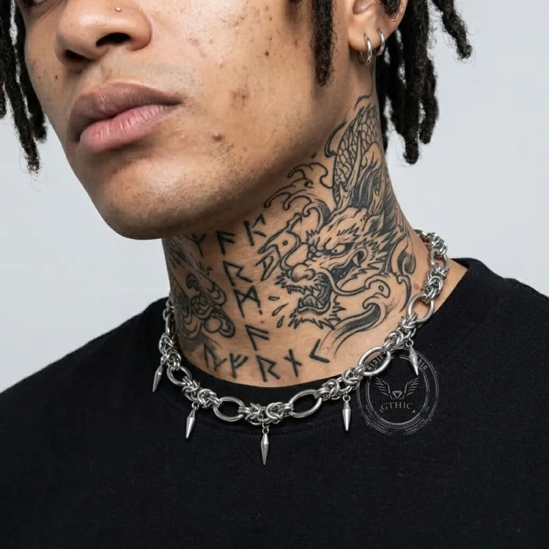 Hip Hop Cuban Stainless Steel Clavicle Necklace made by GTHIC