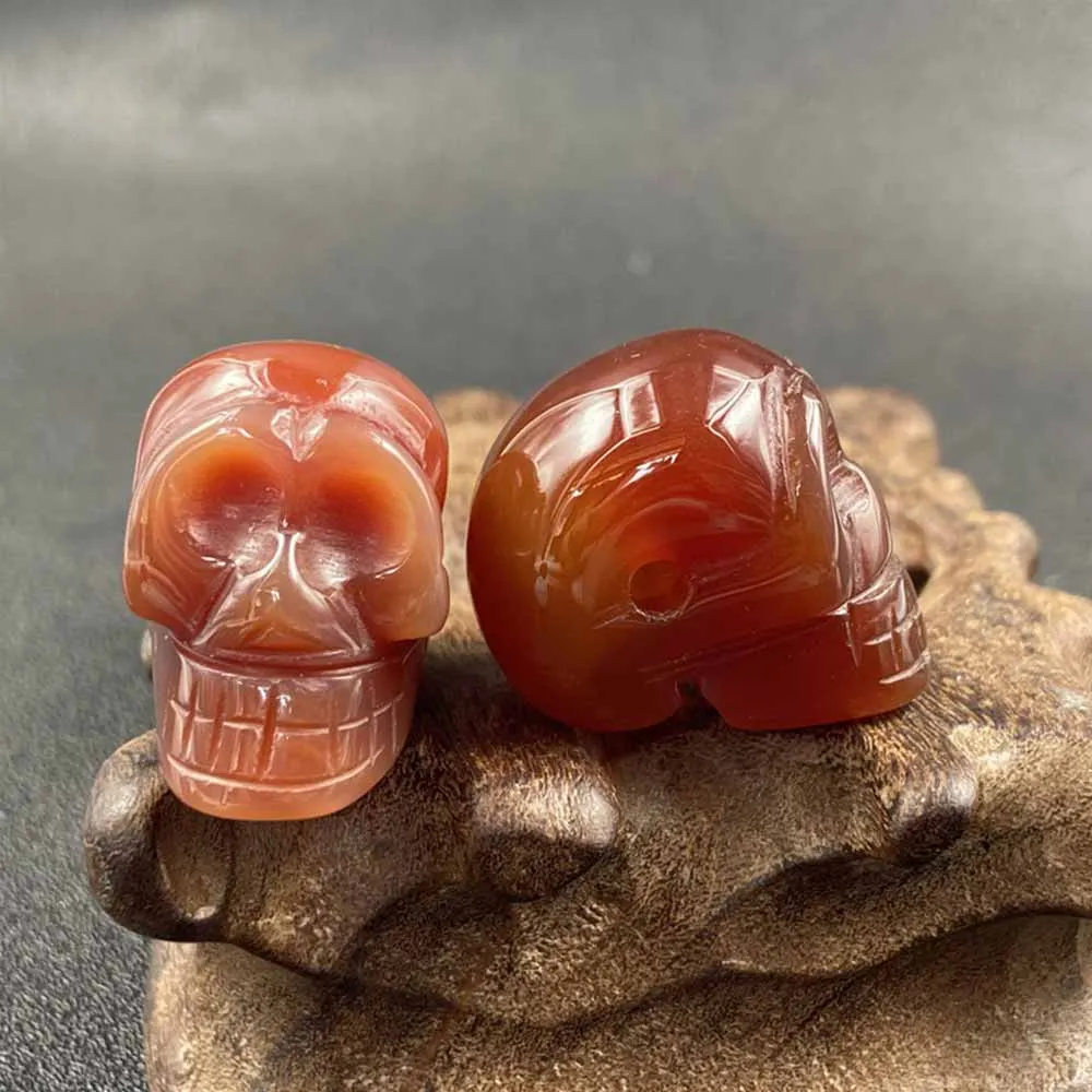 Gothic Natural Crystal Stone Skull Beaded Figurine sold by GTHIC product image thumbnail 4