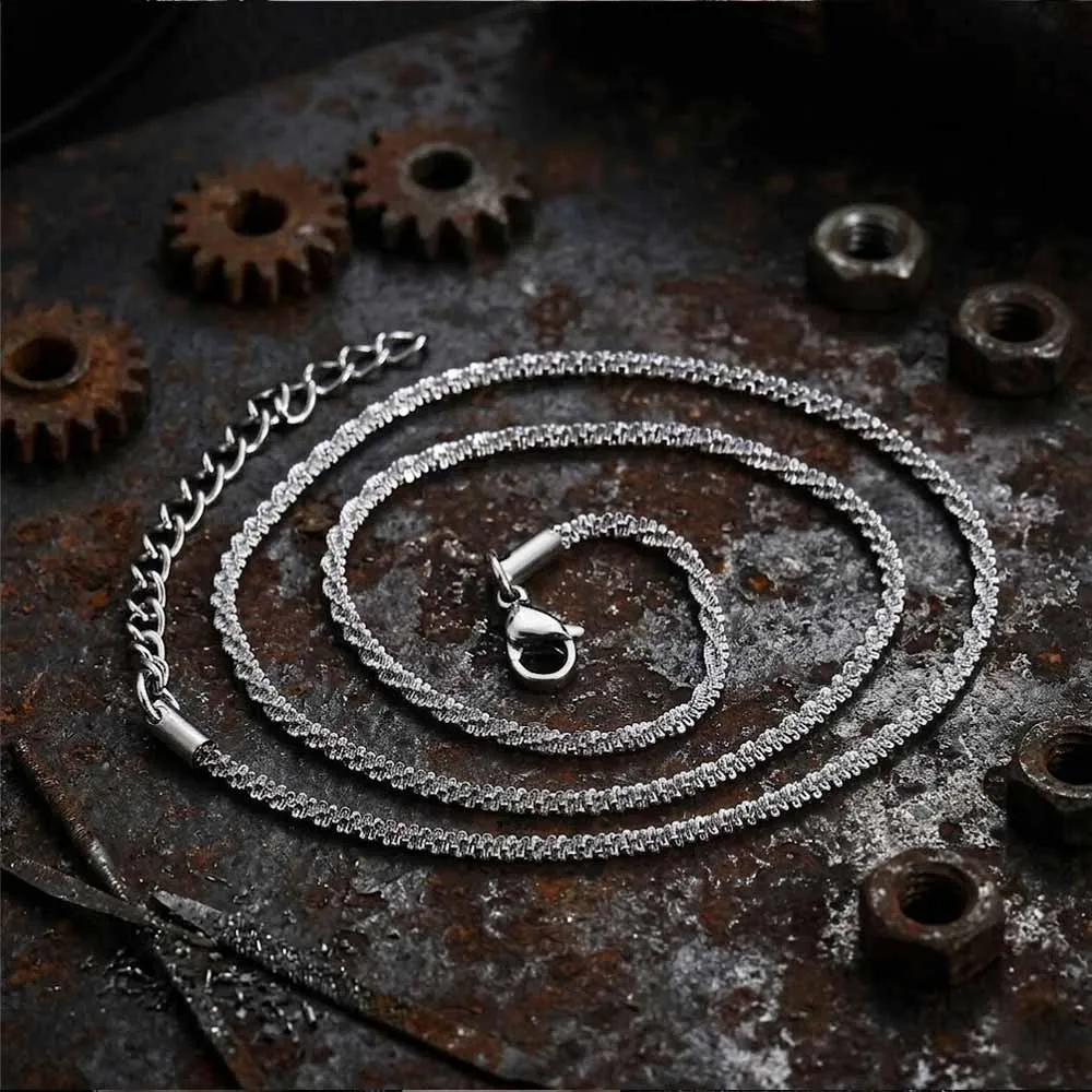 Simple Shimmering Stainless Steel Clavicle Necklace sold by GTHIC product image thumbnail 3