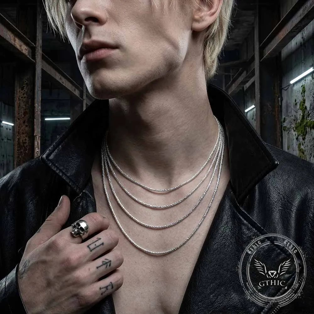 Simple Shimmering Stainless Steel Clavicle Necklace sold by GTHIC product image thumbnail 2