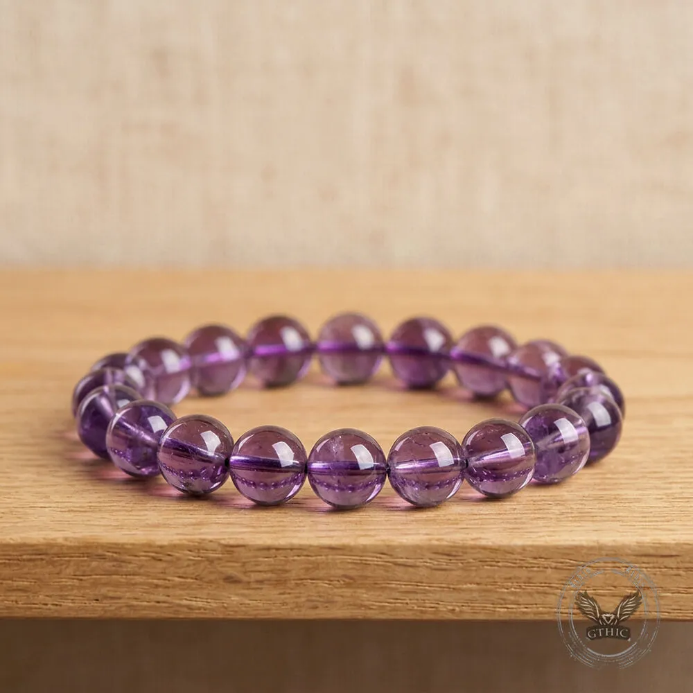 Natural Light Purple Brazilian Crystal Bead Bracelet sold by GTHIC product image thumbnail 4