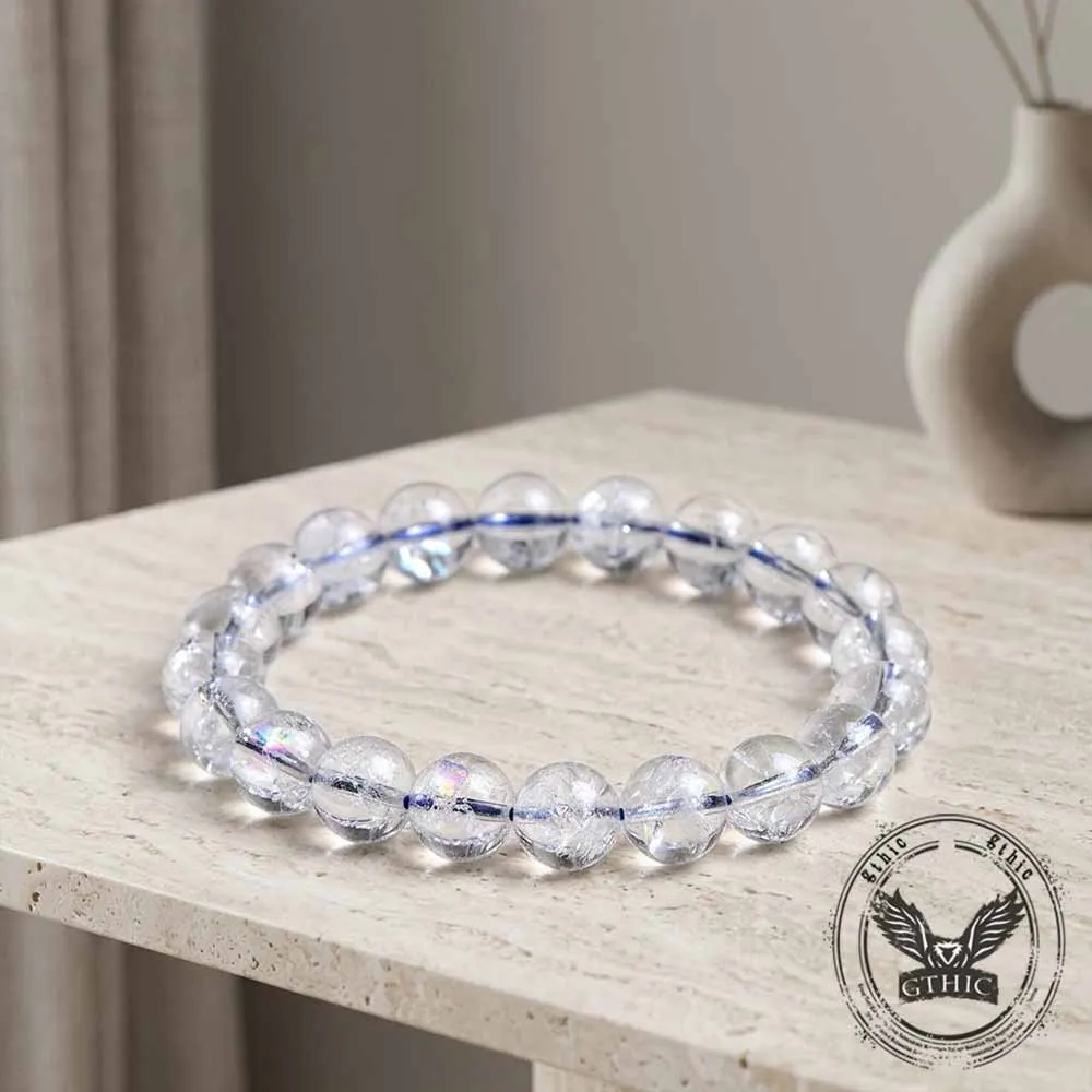 Natural Azeztulite Clear Crystal Beaded Bracelet sold by GTHIC product image thumbnail 4