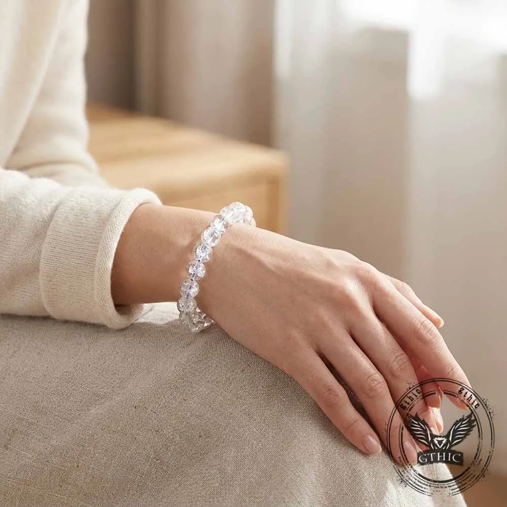 Natural Azeztulite Clear Crystal Beaded Bracelet sold by GTHIC product image thumbnail 2