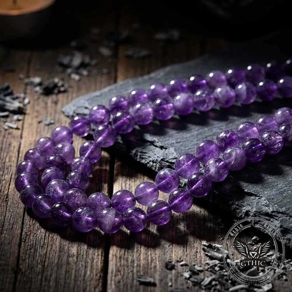 Natural Dream Amethyst Crystal Simple DIY Bead Bracelet sold by GTHIC product image thumbnail 2