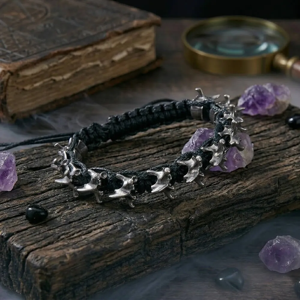 Punk Dark Alloy Dragon Adjustable Braided Bracelet sold by GTHIC product image thumbnail 4