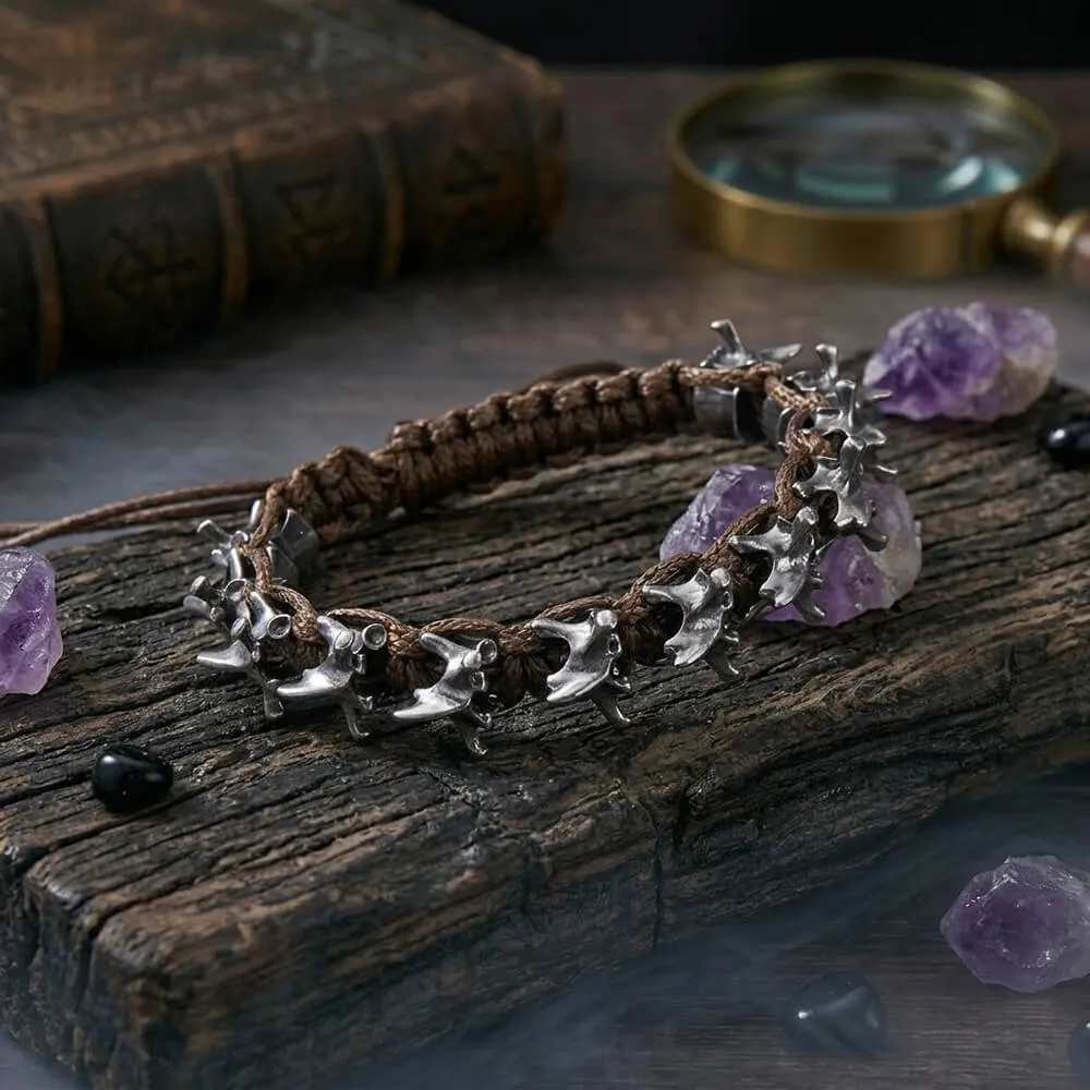 Punk Dark Alloy Dragon Adjustable Braided Bracelet sold by GTHIC product image thumbnail 3