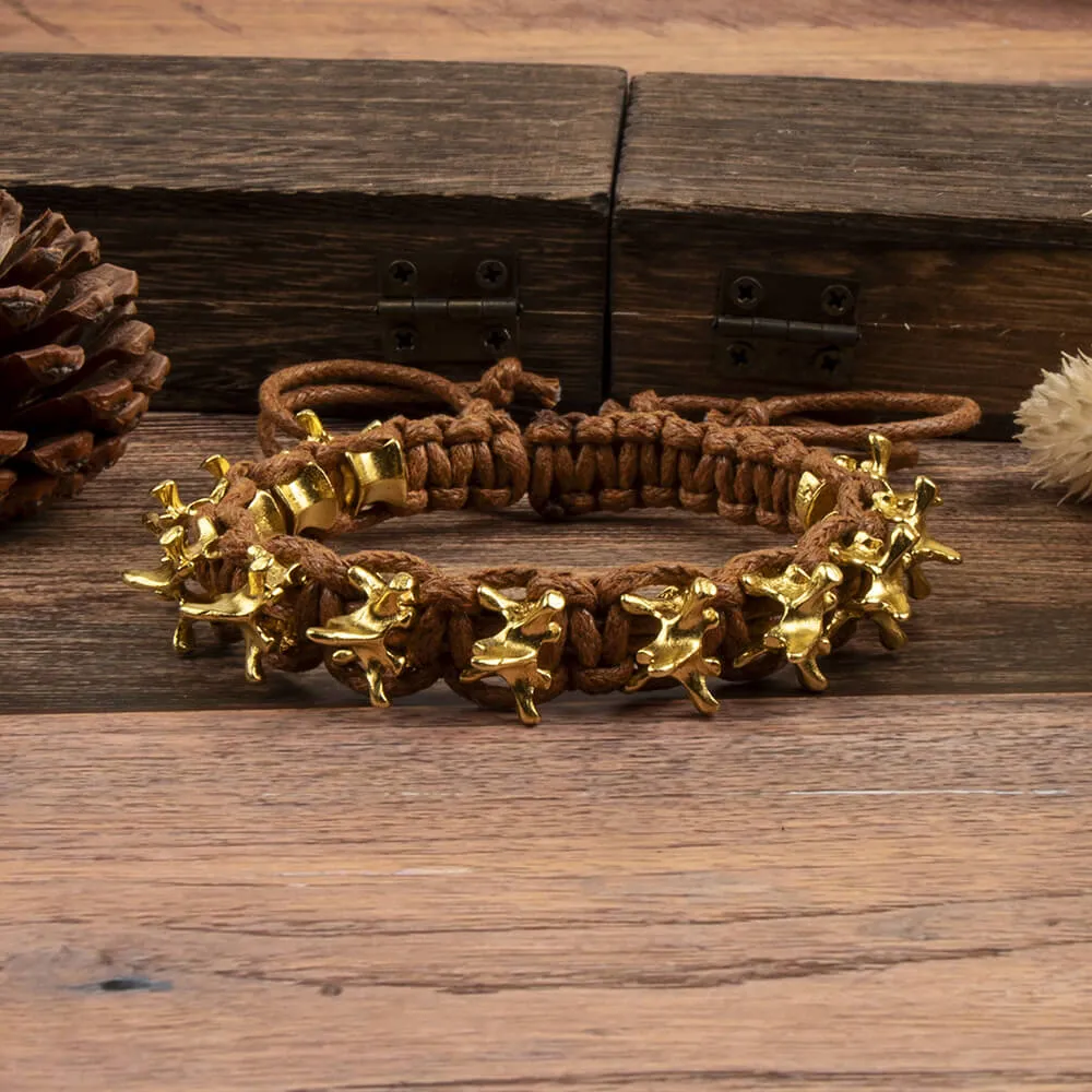 Punk Dark Alloy Dragon Adjustable Braided Bracelet sold by GTHIC product image thumbnail 5