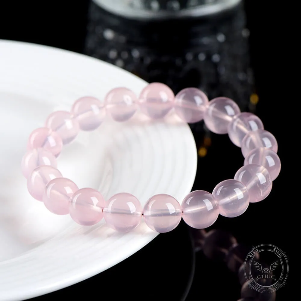 Simple Moissanite Natural Pink Crystal Bead Bracelet sold by GTHIC product image thumbnail 3