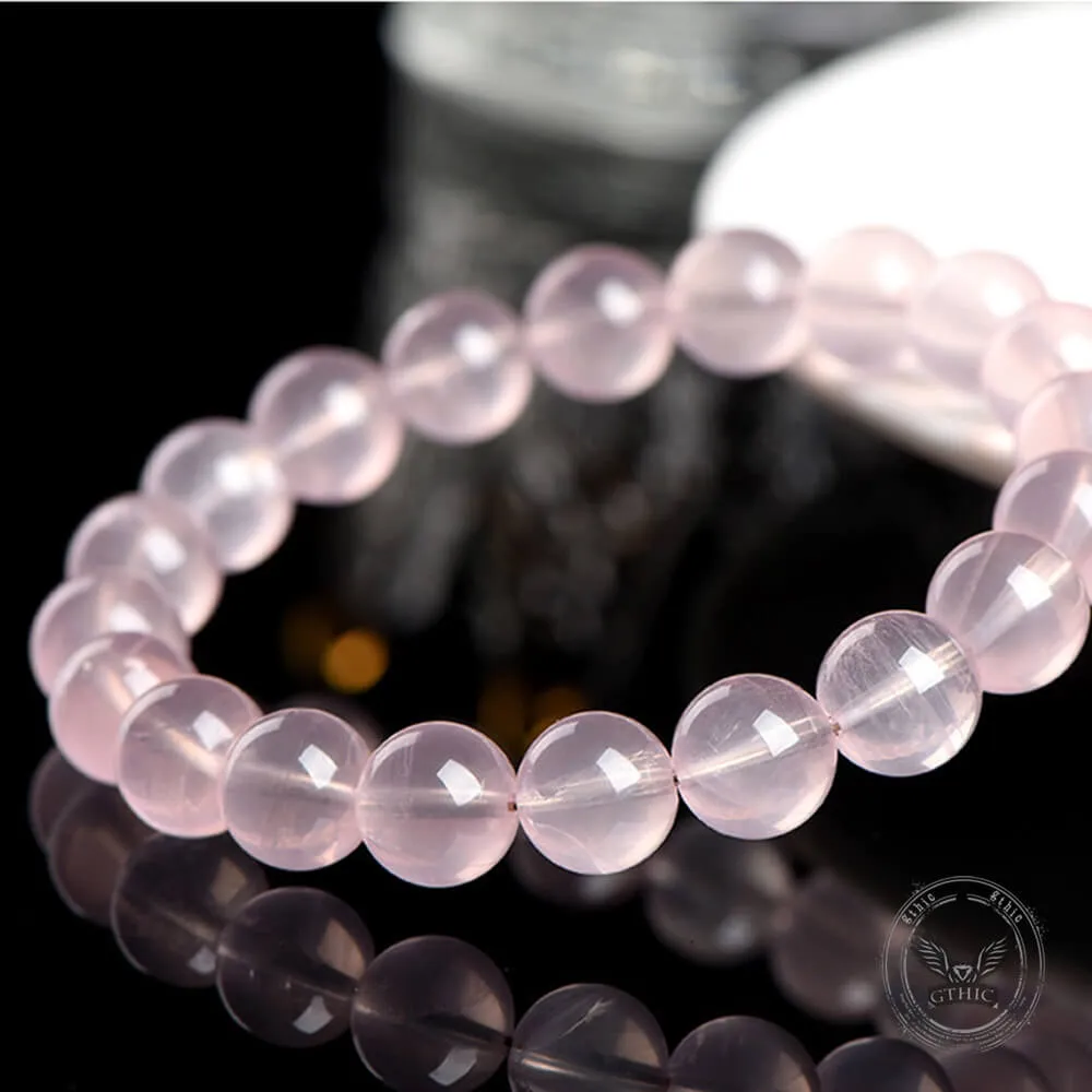 Simple Moissanite Natural Pink Crystal Bead Bracelet sold by GTHIC product image thumbnail 4