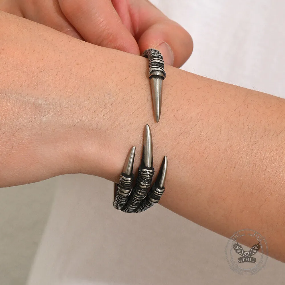 Punk-Style Dragon Claw Stainless Steel Open Bracelet sold by GTHIC product image thumbnail 3