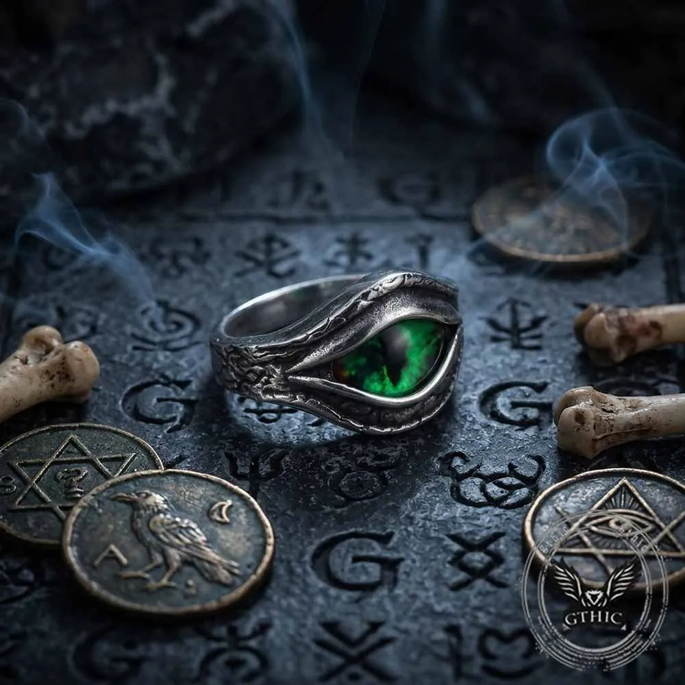 Vintage Devil Eye Stainless Steel Ring sold by GTHIC product image thumbnail 4
