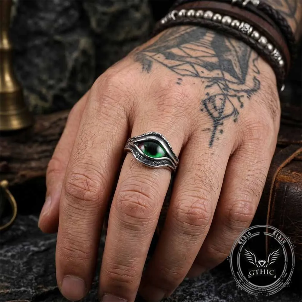 Vintage Devil Eye Stainless Steel Ring sold by GTHIC product image thumbnail 2