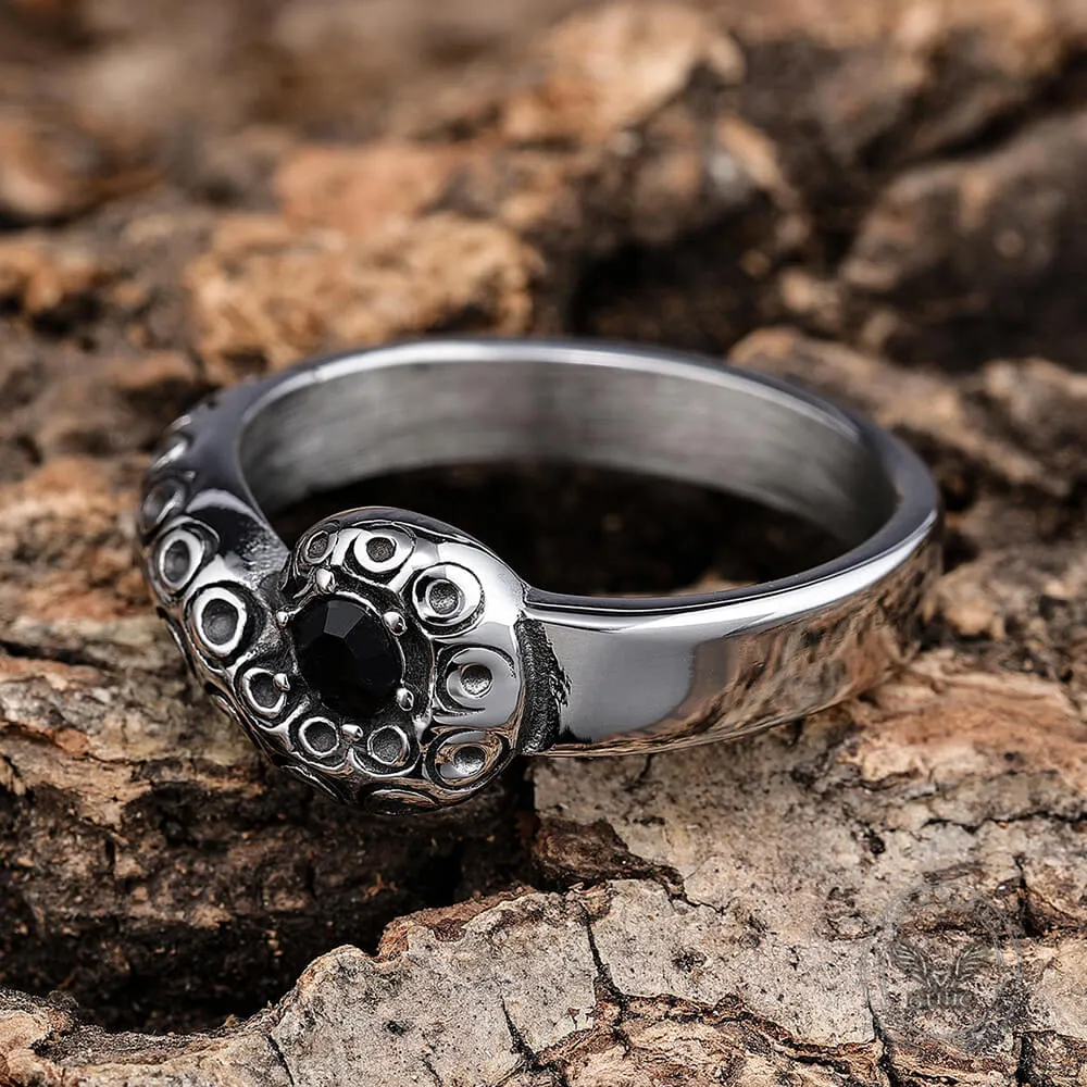 Dark Gem Octopus Tentacle Vintage Stainless Steel Ring sold by GTHIC product image thumbnail 5