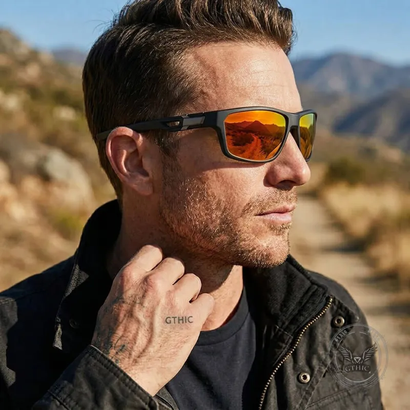 Colorful Outdoor UV-Proof Polarized PC Sunglasses made by GTHIC