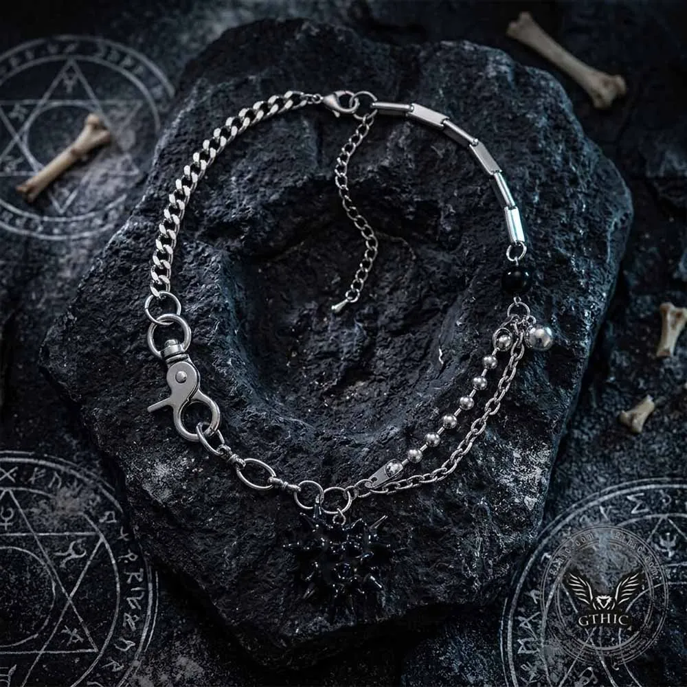 Punk Thorns Demon Heart Stainless Steel Tassel Necklace sold by GTHIC product image thumbnail 4