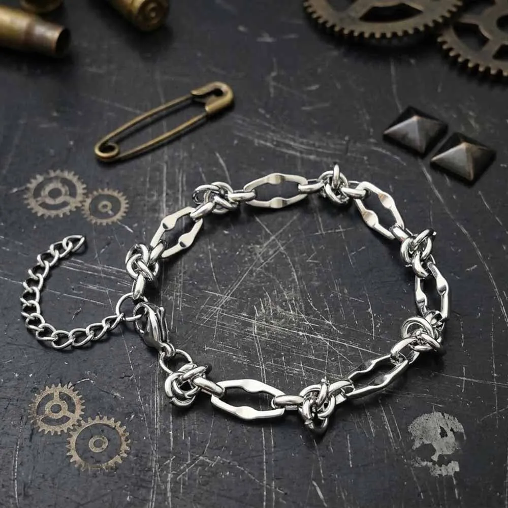 Hip Hop Barbed Wire Link Stainless Steel Necklace sold by GTHIC product image thumbnail 3