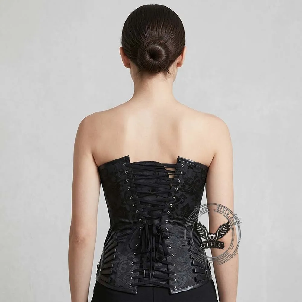Gothic Chain Design Jacquard Steel Bone Corset sold by GTHIC product image thumbnail 2