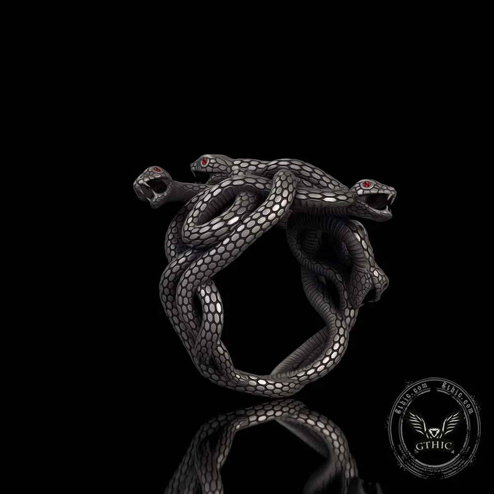 Gothic Multiple Snakes Entwined Sterling Silver Ring sold by GTHIC product image thumbnail 4