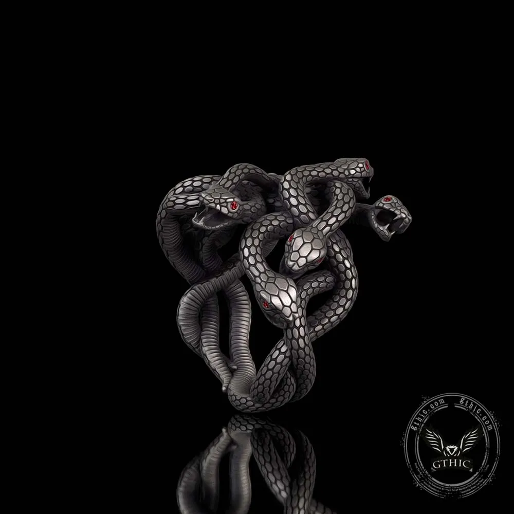 Gothic Multiple Snakes Entwined Sterling Silver Ring sold by GTHIC product image thumbnail 2