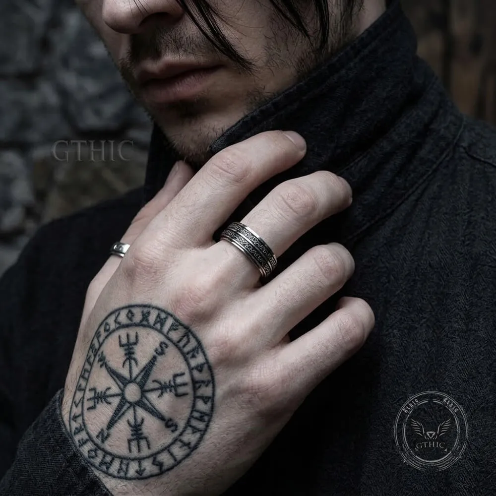 Vintage Beast-Motif Scrollwork Stainless Steel Spinner Ring sold by GTHIC product image thumbnail 2