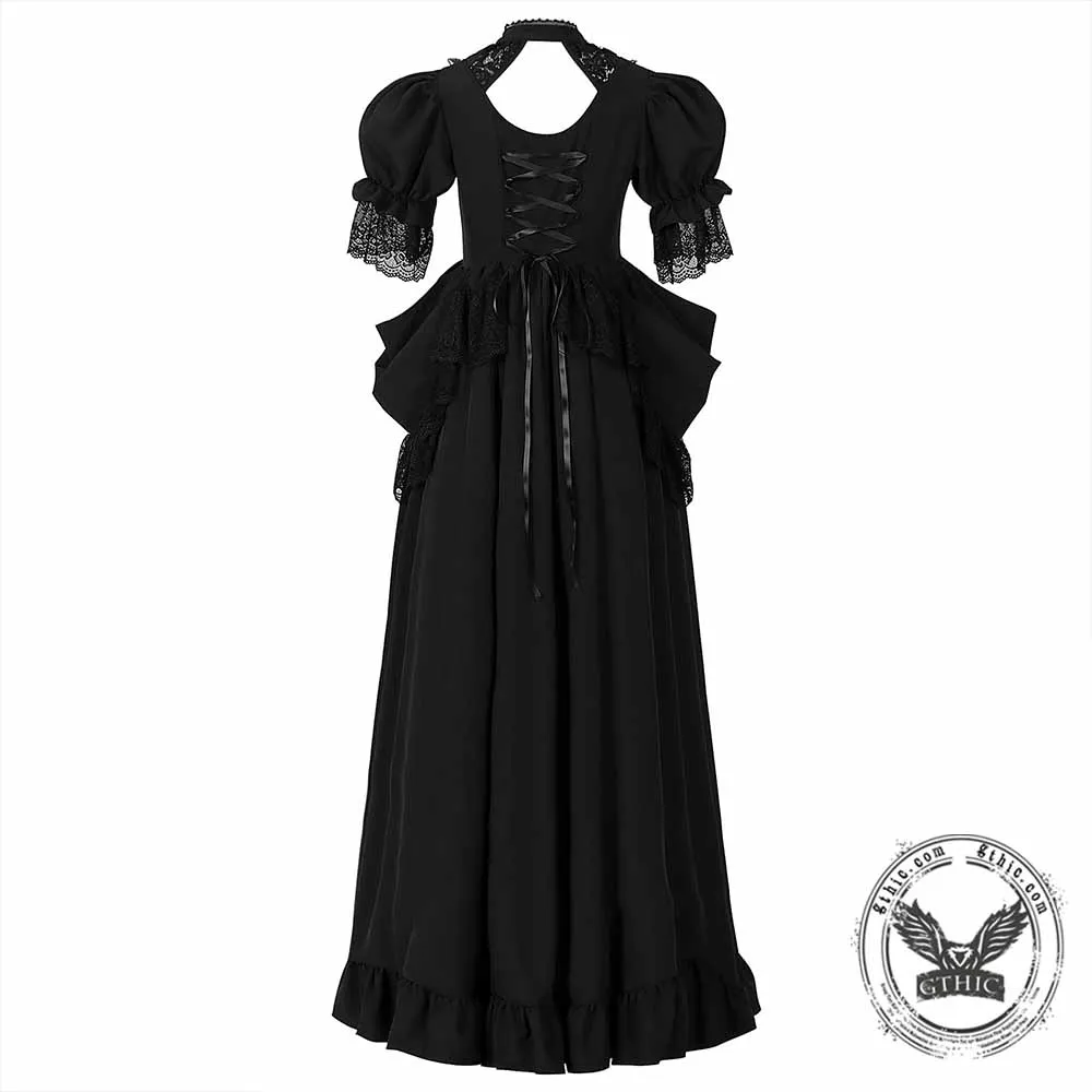 Vintage Victorian Palace Evening Gown Long Dress sold by GTHIC product image thumbnail 4