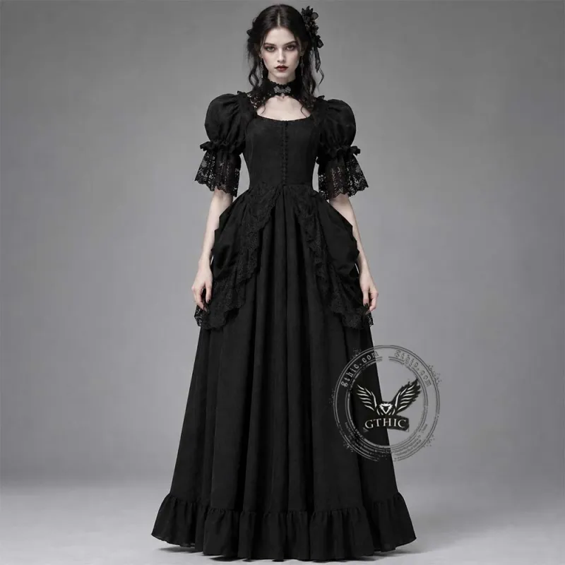 Vintage Victorian Palace Evening Gown Long Dress made by GTHIC