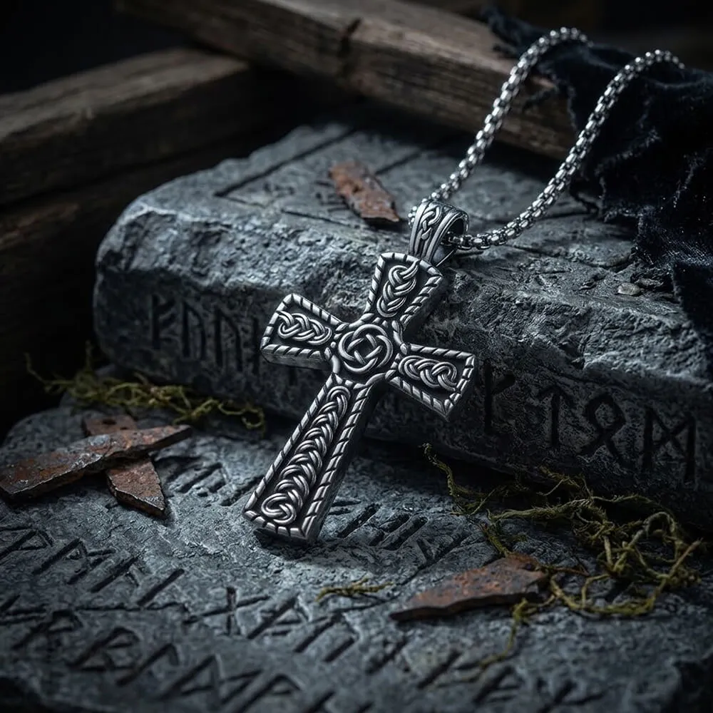 Vintage Celtic Knot Cross Stainless Steel Viking Pendant sold by GTHIC product image thumbnail 3